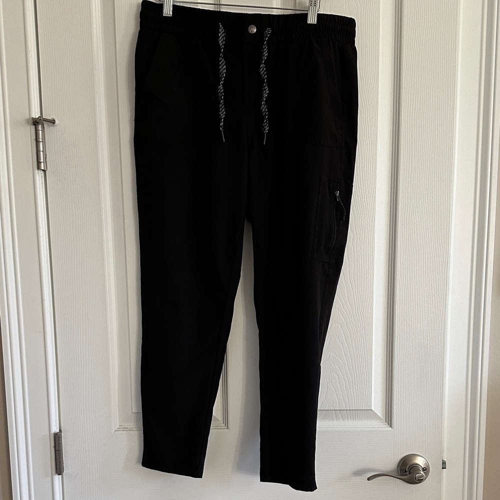 Avalanche Black Jogger Pants with Drawstring - Picture 9 of 11